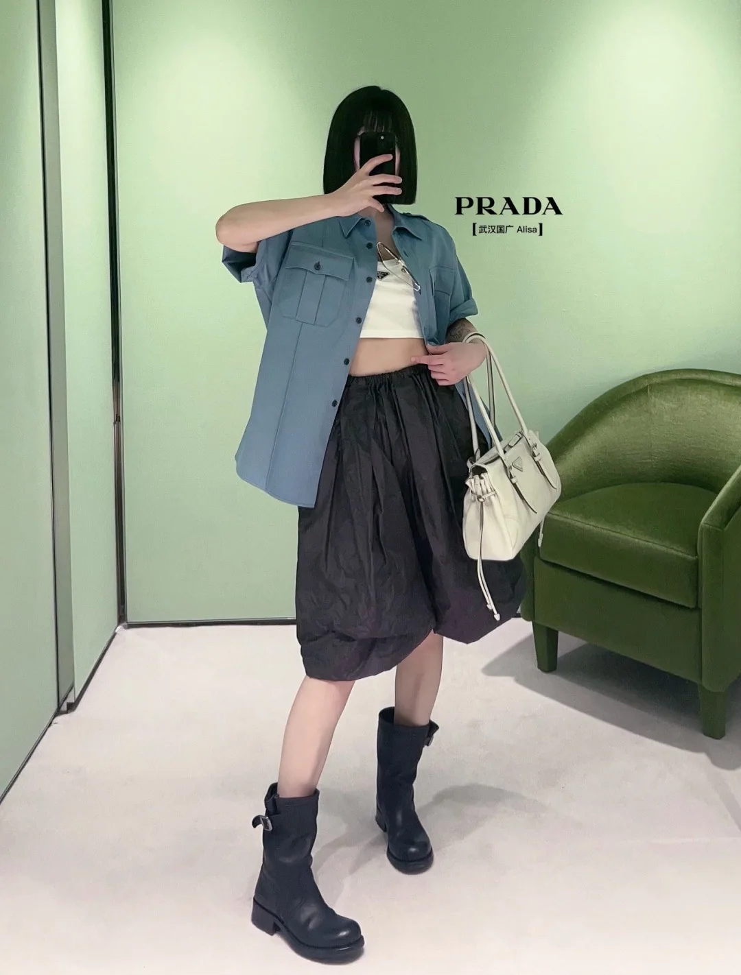 프라다 여성 반팔 상세 이미지 1