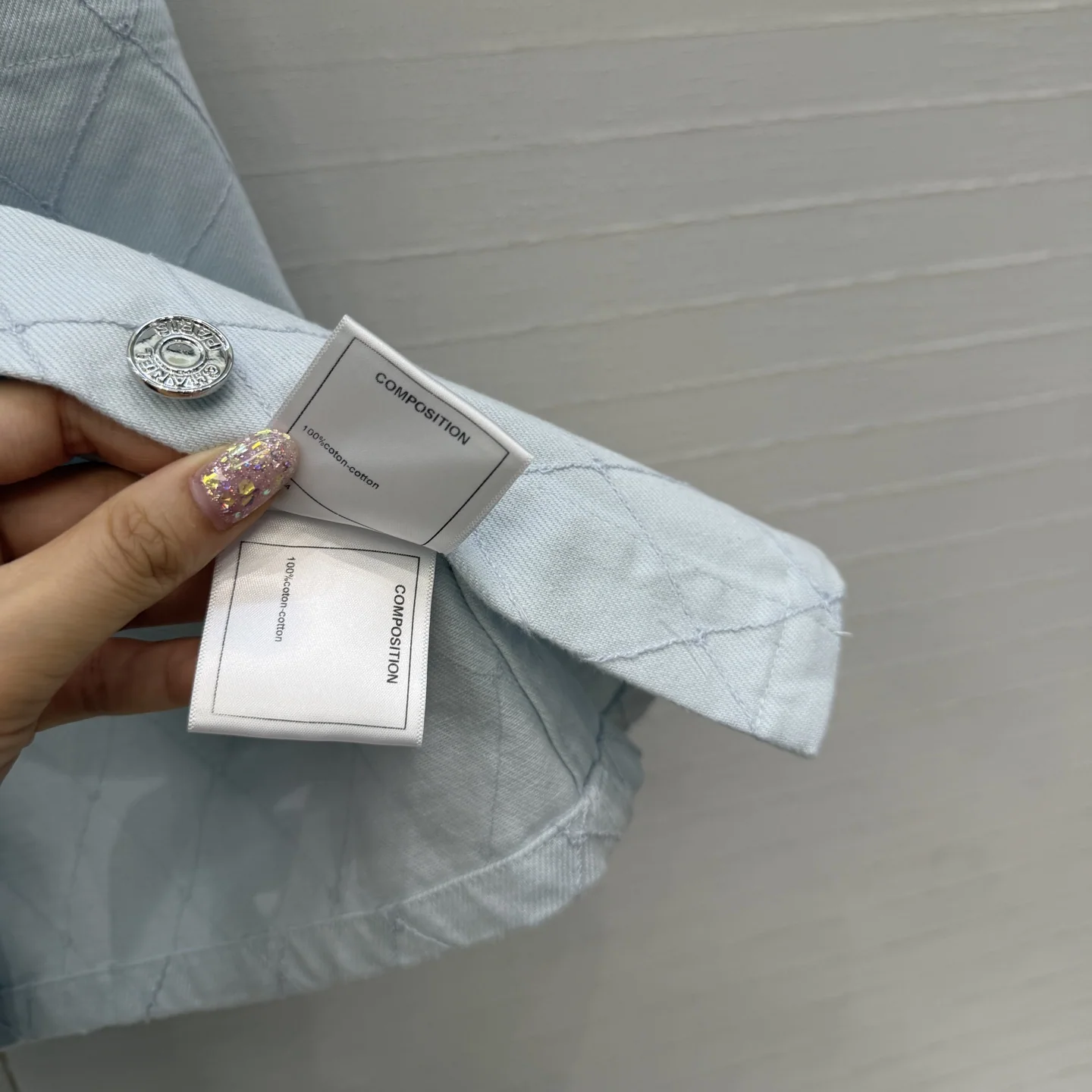 샤넬 자수 데님 서스펜더 여성 원피스 상세 이미지 8