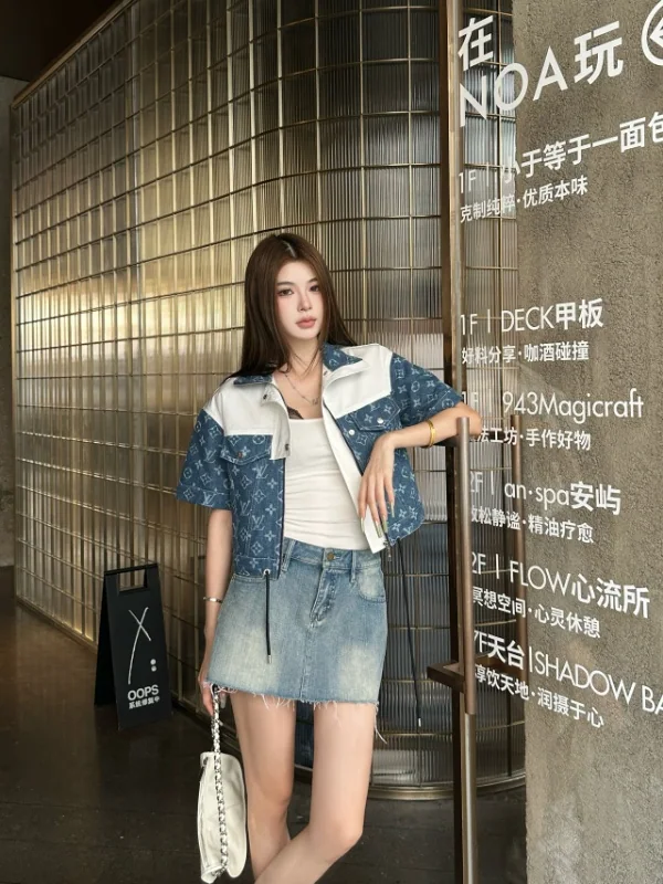 루이비통 패치워크 데님 여성 자켓 상세 이미지 1