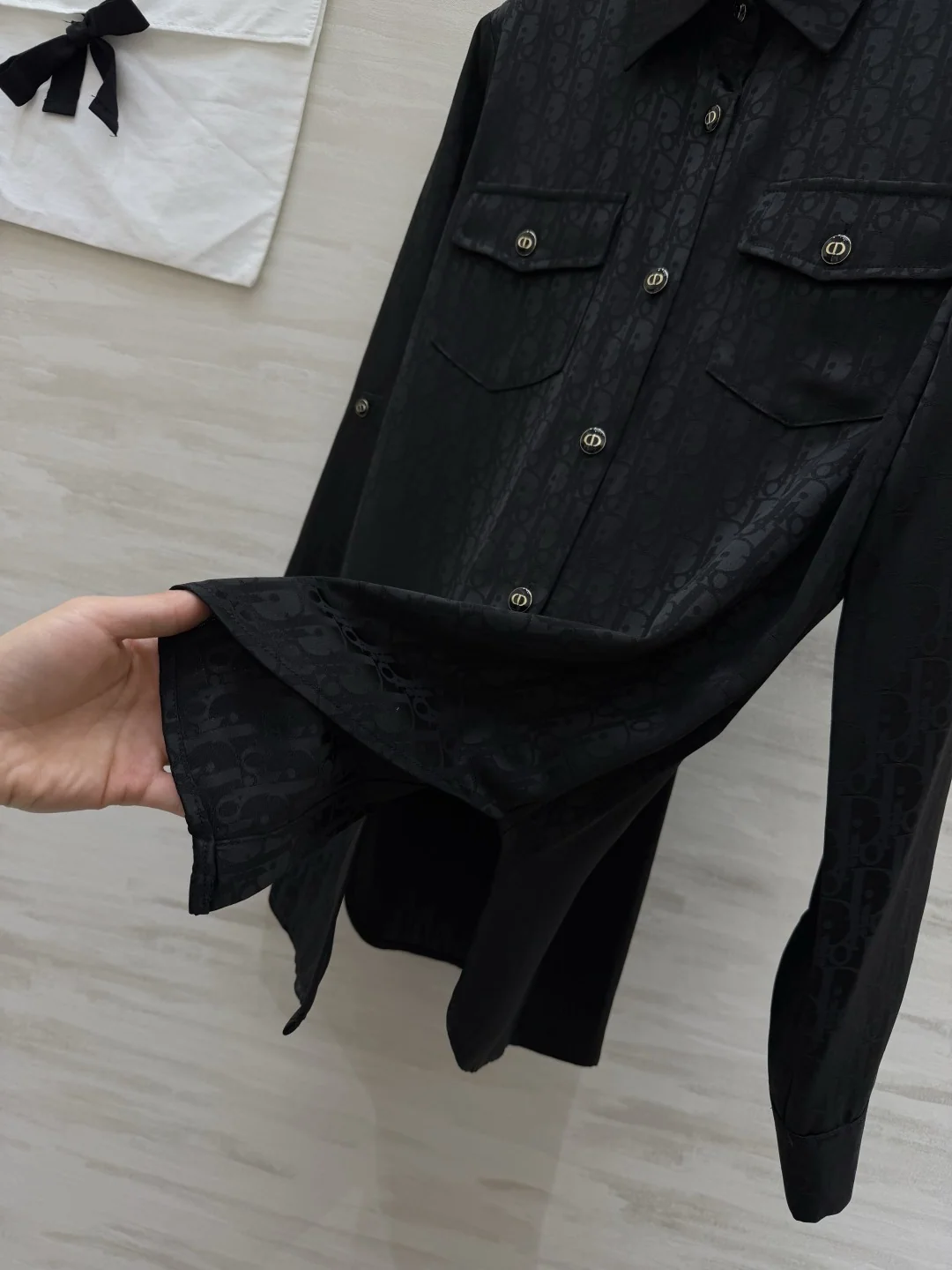 디올 아세테이트 모노그램 셔츠 상세 이미지 3