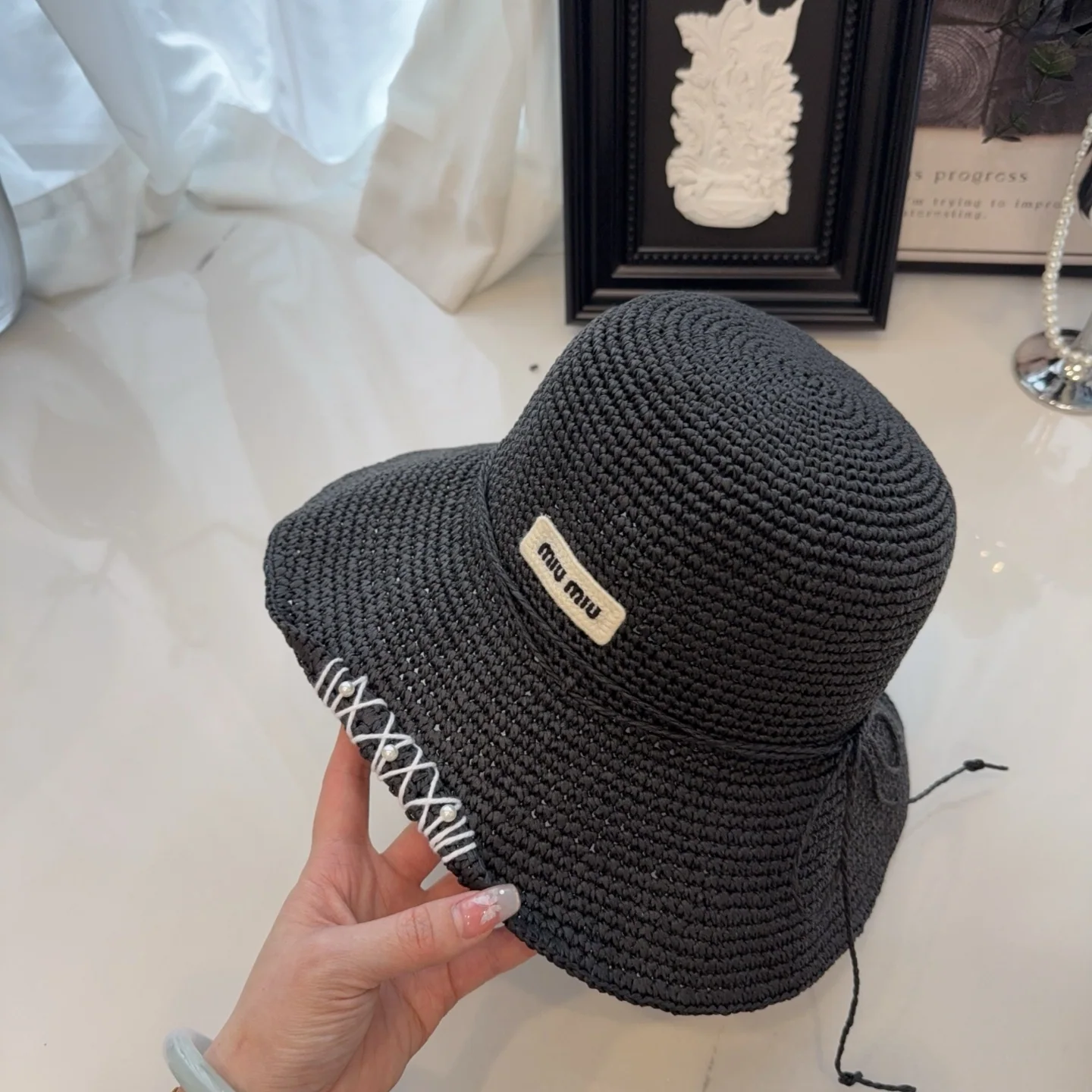 미우미우 모자 80958 Miu Miu Cap 상세 이미지 6