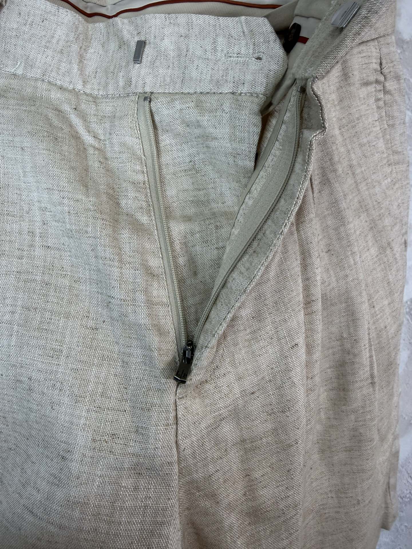 로로피아나 벅스턴 린넨 더블 플리츠 반바지 상세 이미지 7