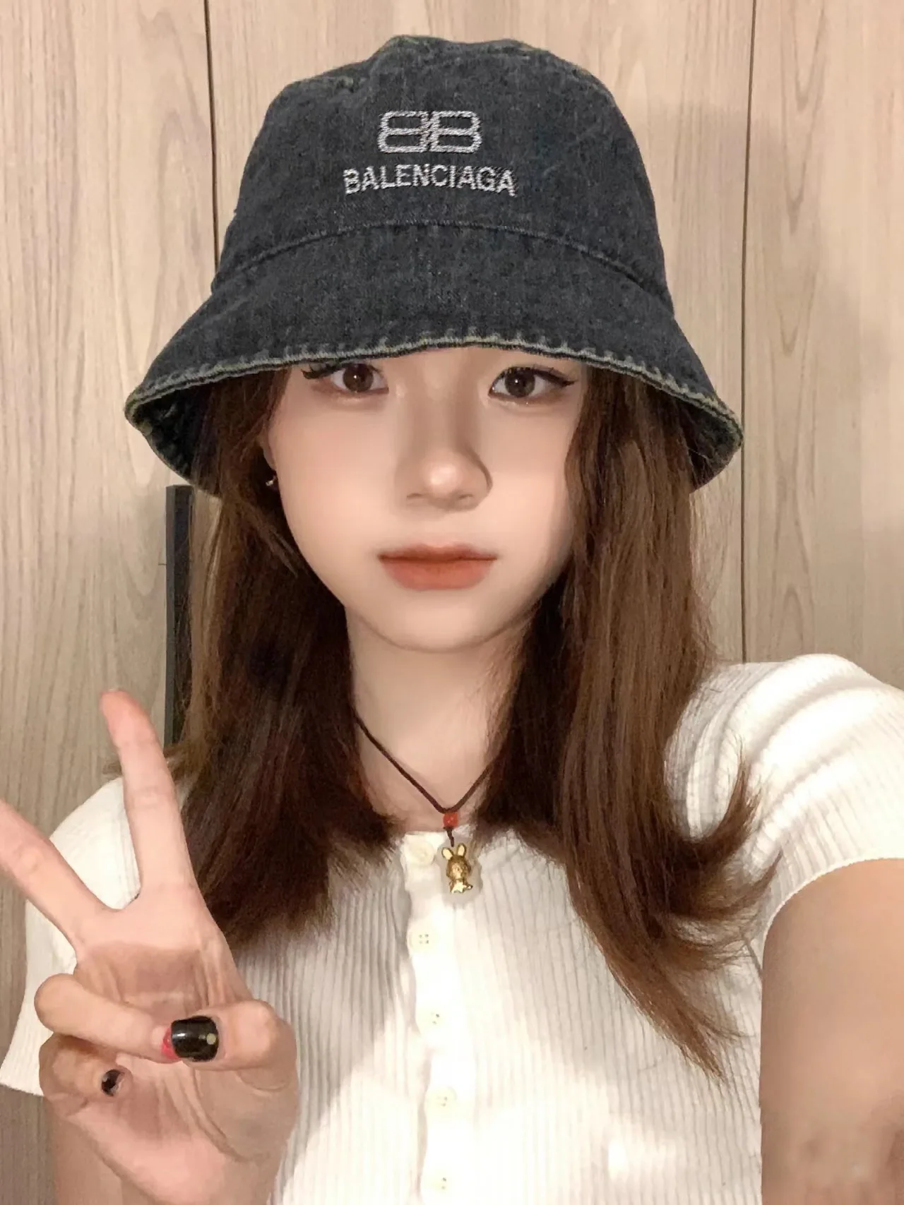 발렌시아가 데님 피셔맨햇 모자 상세 이미지 1