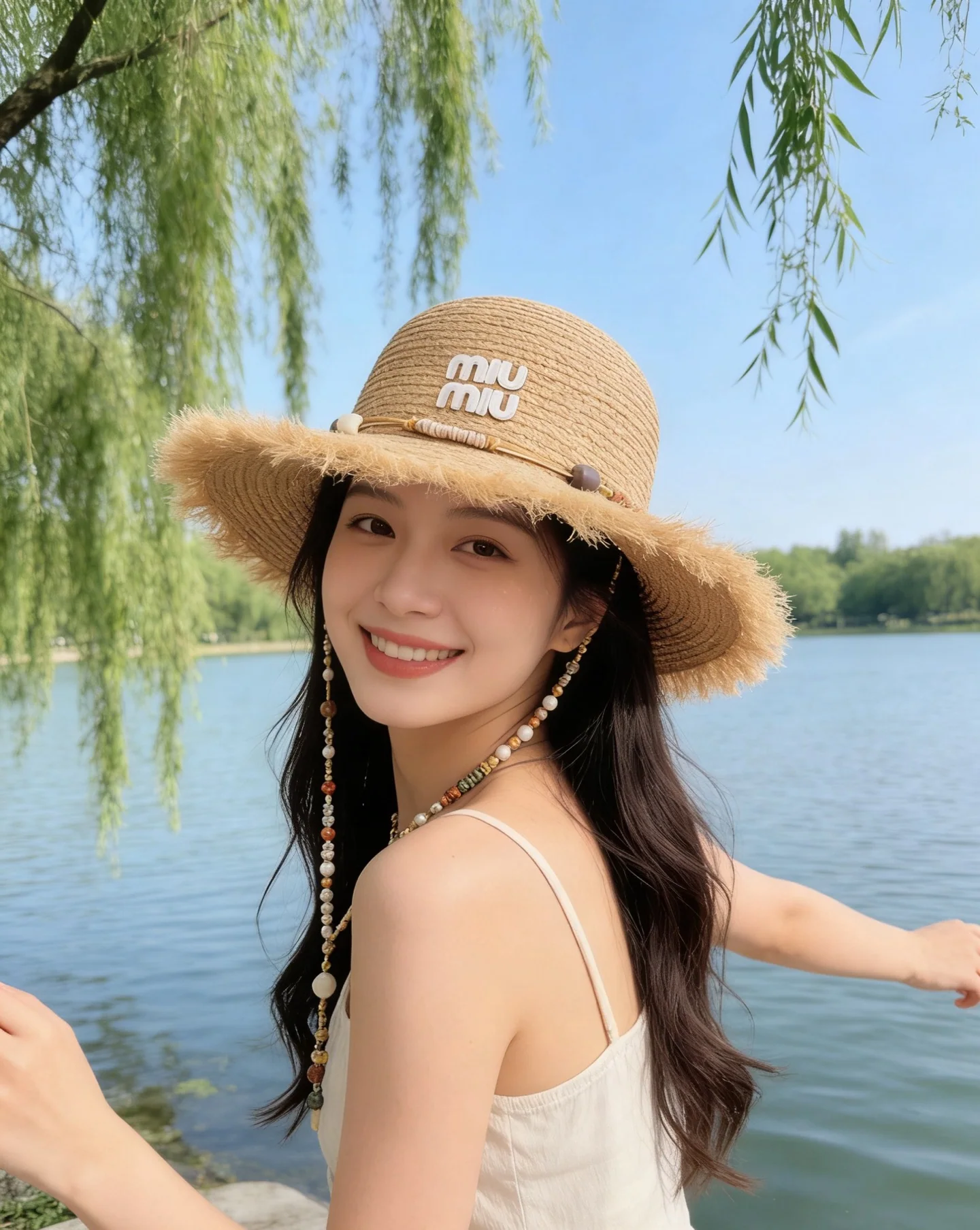 미우미우 헤진 밀짚모자 상세 이미지 1