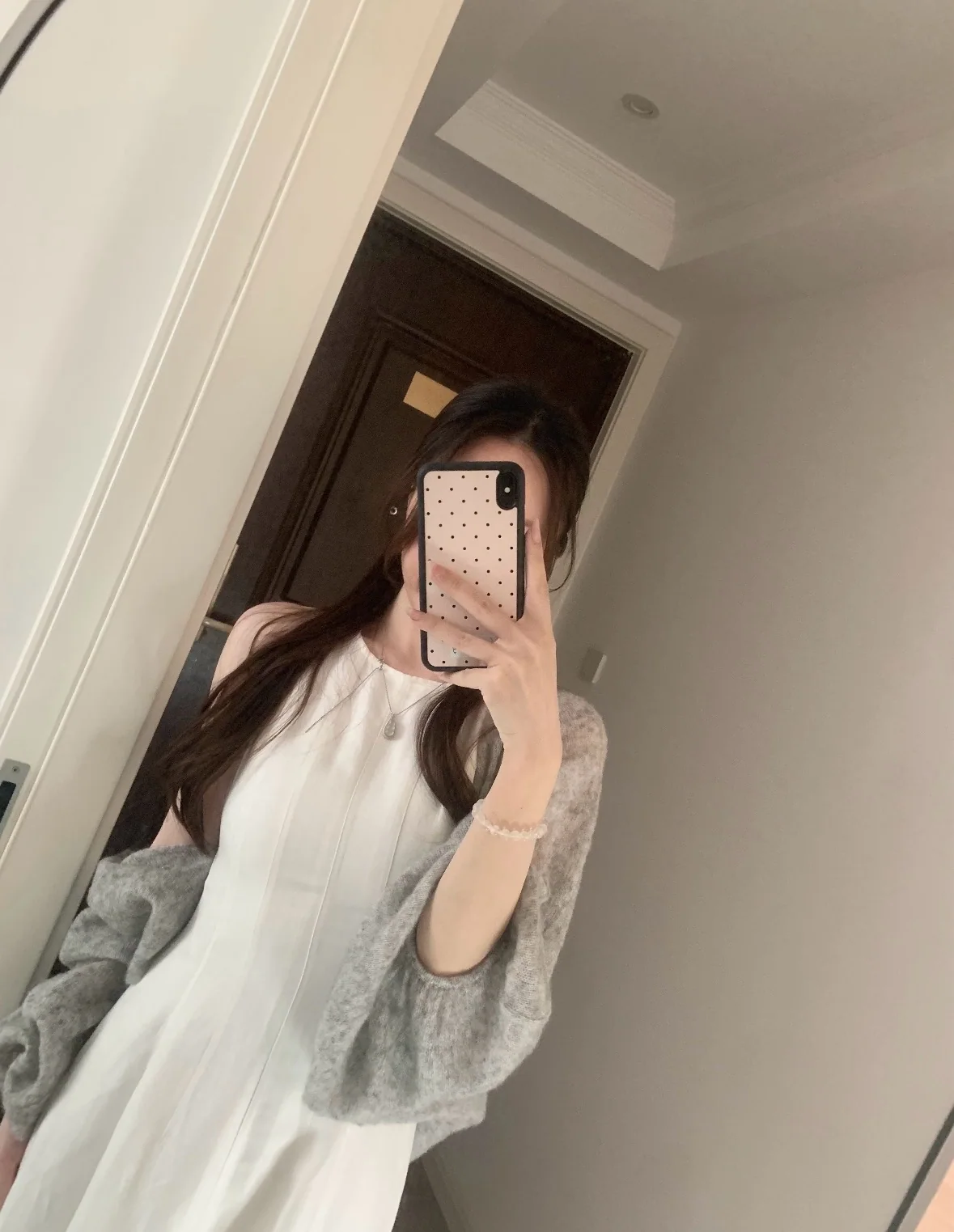 브루넬로쿠치넬리 화이트 린넨 민소매 맥시 원피스 상세 이미지 9