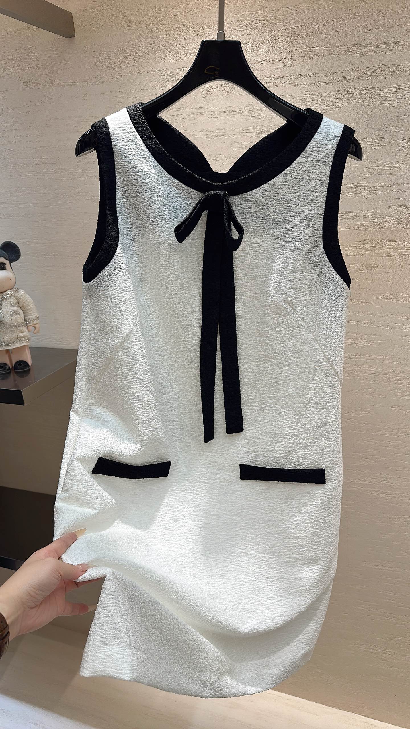 샤넬 나비넥타이 베스트 여성 원피스 상세 이미지 4