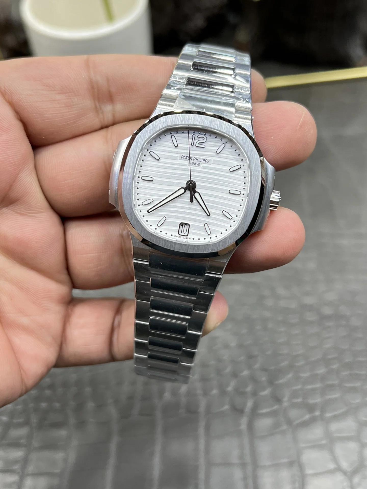 파텍필립 노틸러스 7118 자동 여성용 3 K 공장 레플리카 43965 Patek Philippe 상세 이미지 3