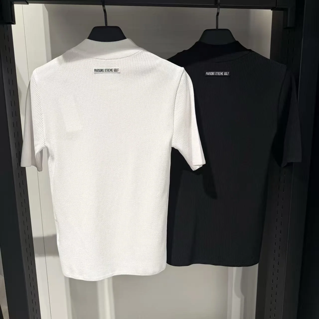 PXG 여성 쿨필 니트 반소매 탑 상세 이미지 2