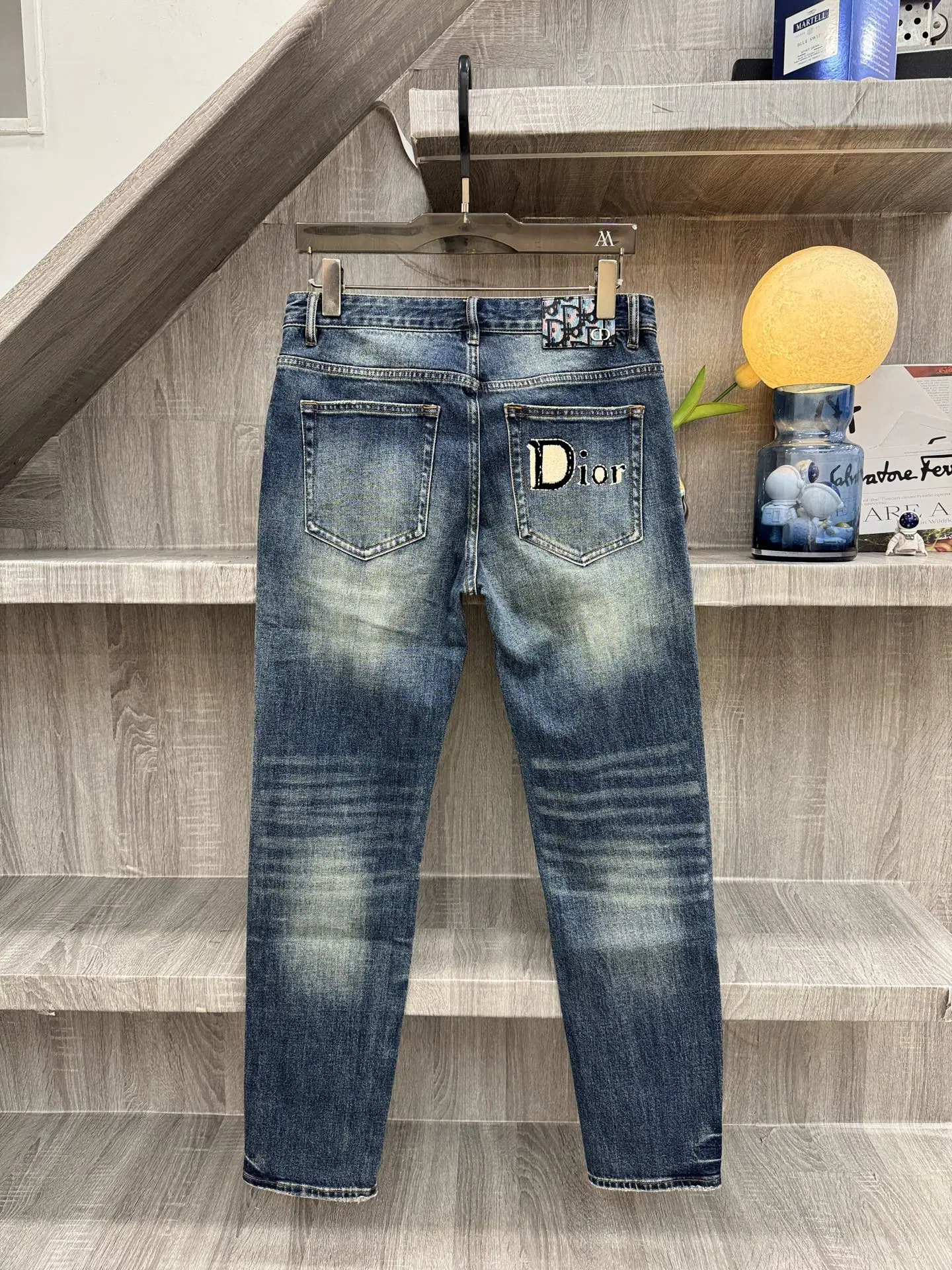 디올 남성 데님 슬림핏 바지 상세 이미지 3
