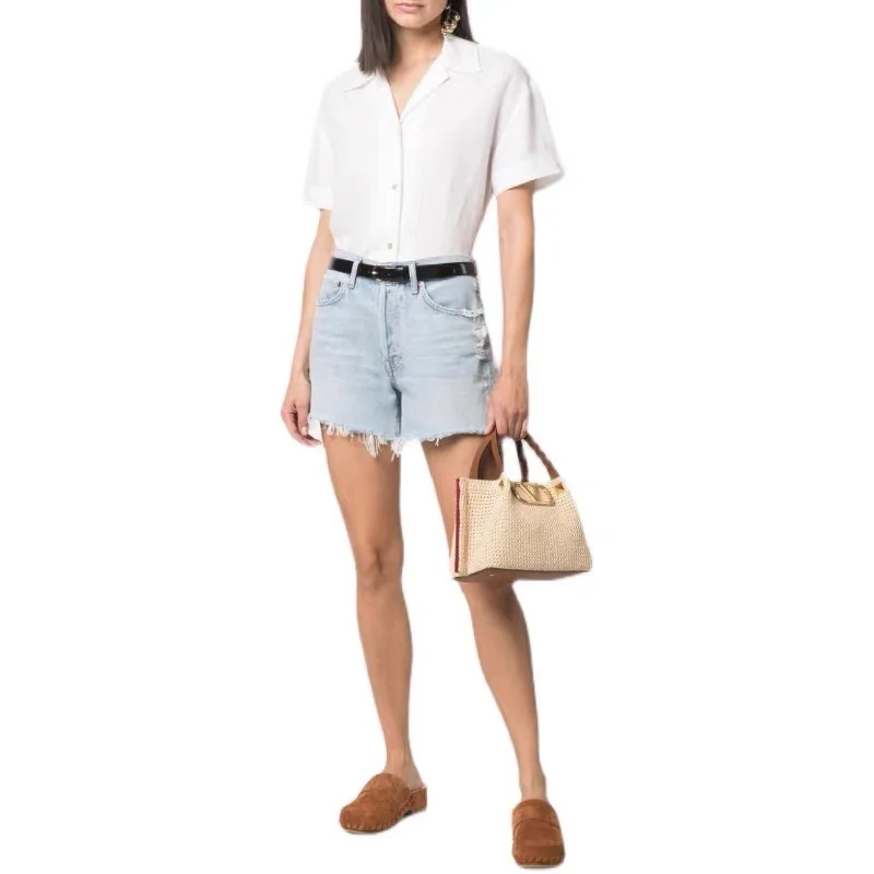 발렌티노 라피아 레더 토트백 상세 이미지 8