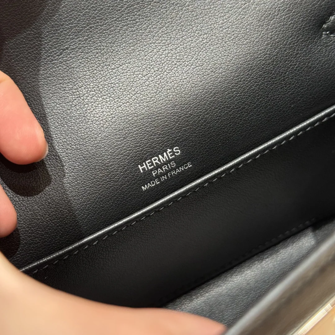 에르메스 미니 켈리 블랙 실버 하드웨어 가방 상세 이미지 7