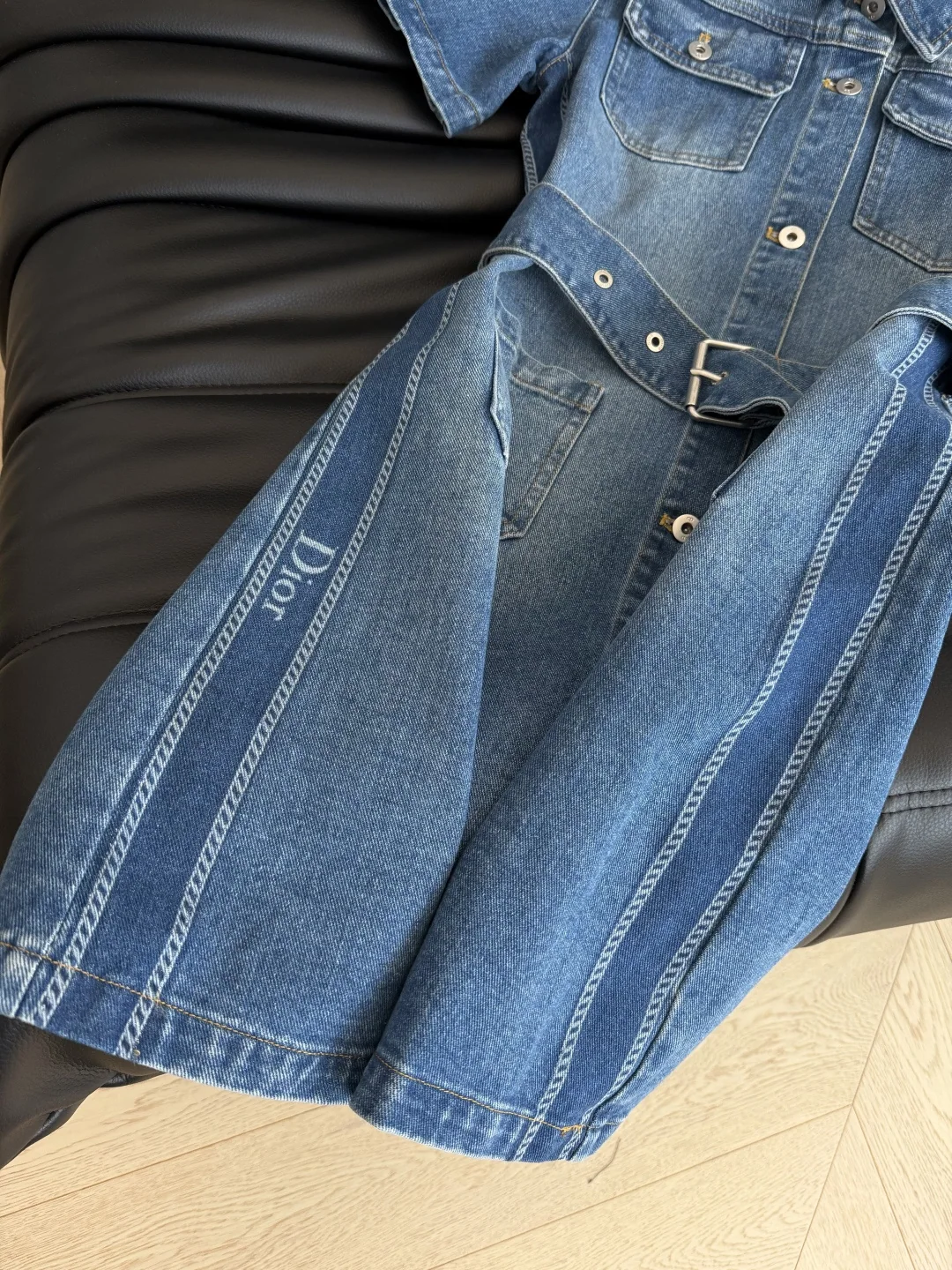 디올 데님 벨트 여성 원피스 상세 이미지 6