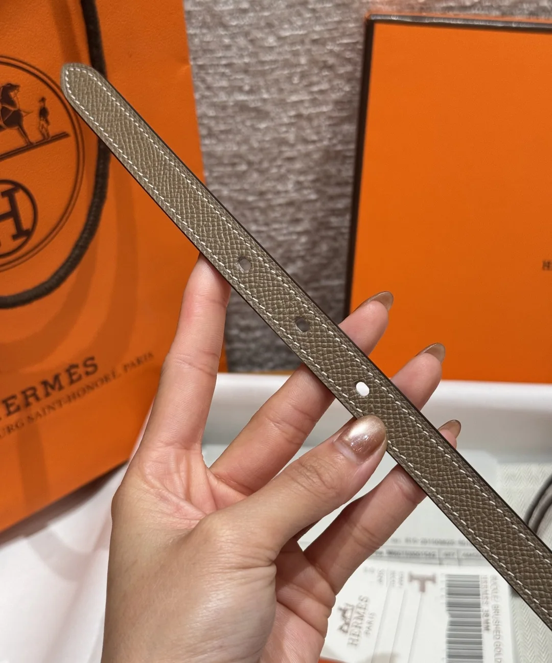 에르메스 팝 H 15mm 에포손 카프스킨 벨트 상세 이미지 6
