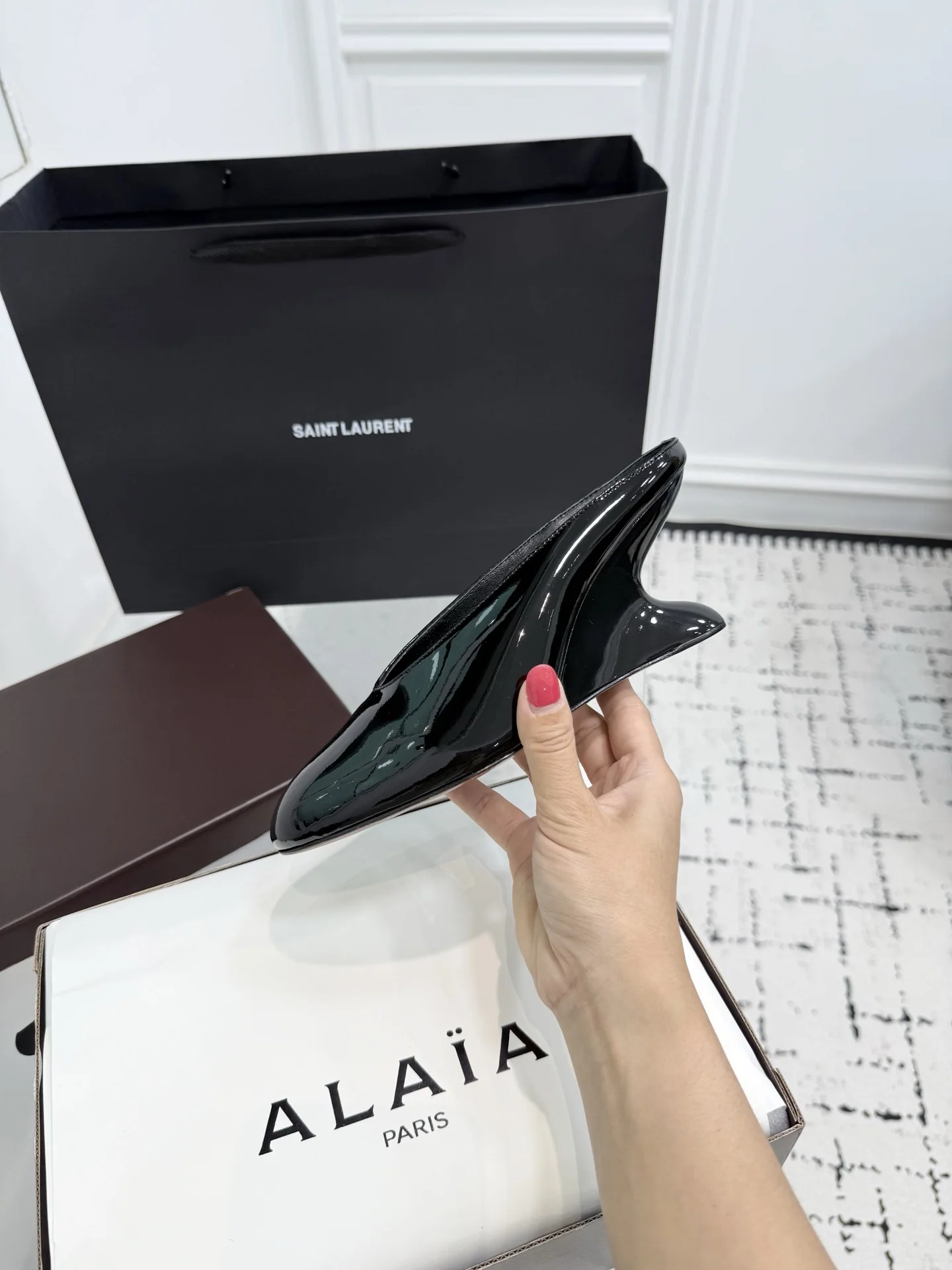 알라이아 커브드 웨지 뮬 상세 이미지 6