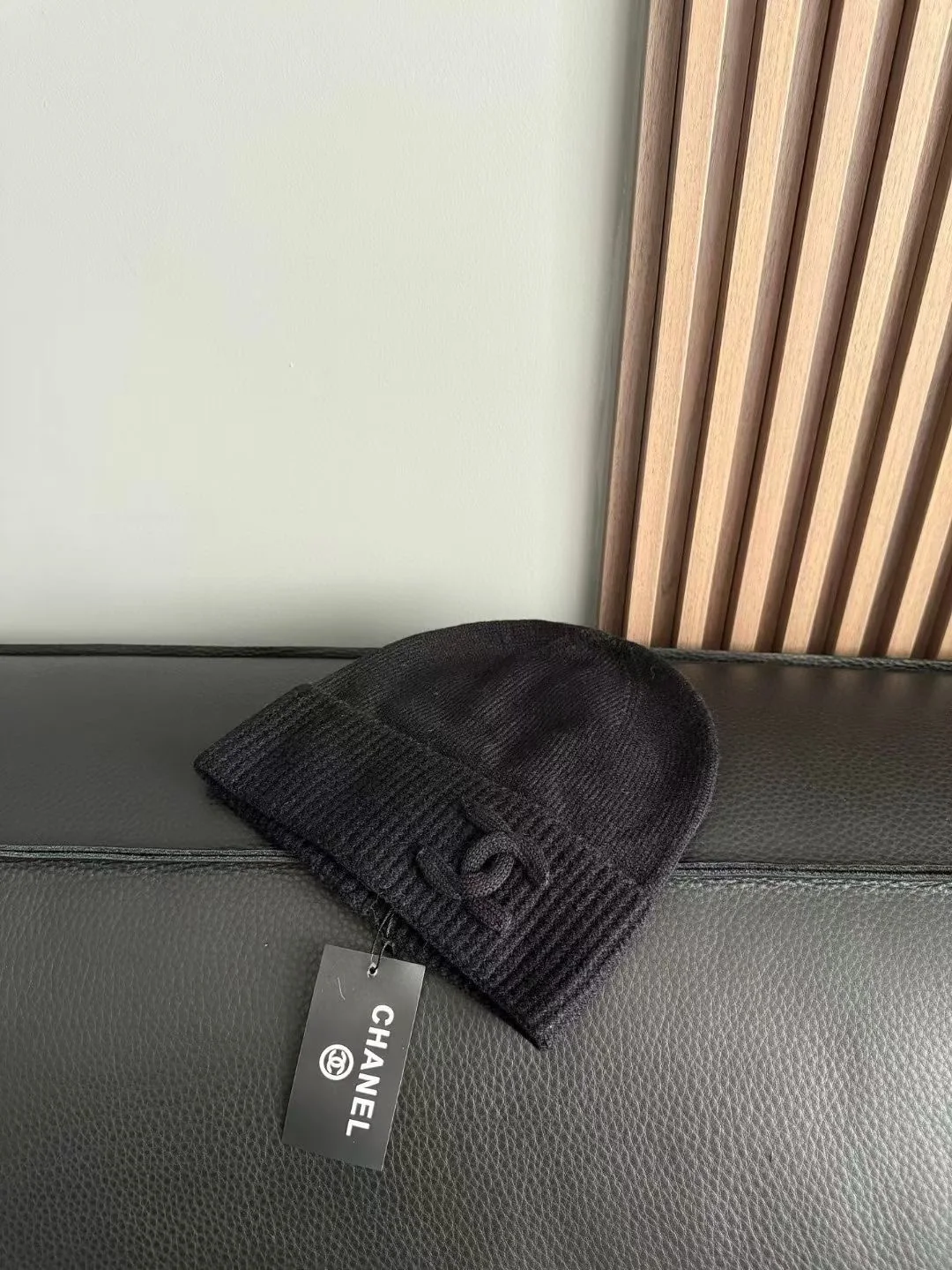 샤넬 울 안감 니트 모자 상세 이미지 6