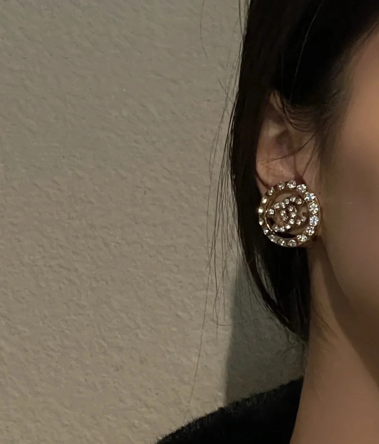 샤넬 빈티지 라운드 후프 귀걸이 상세 이미지 3