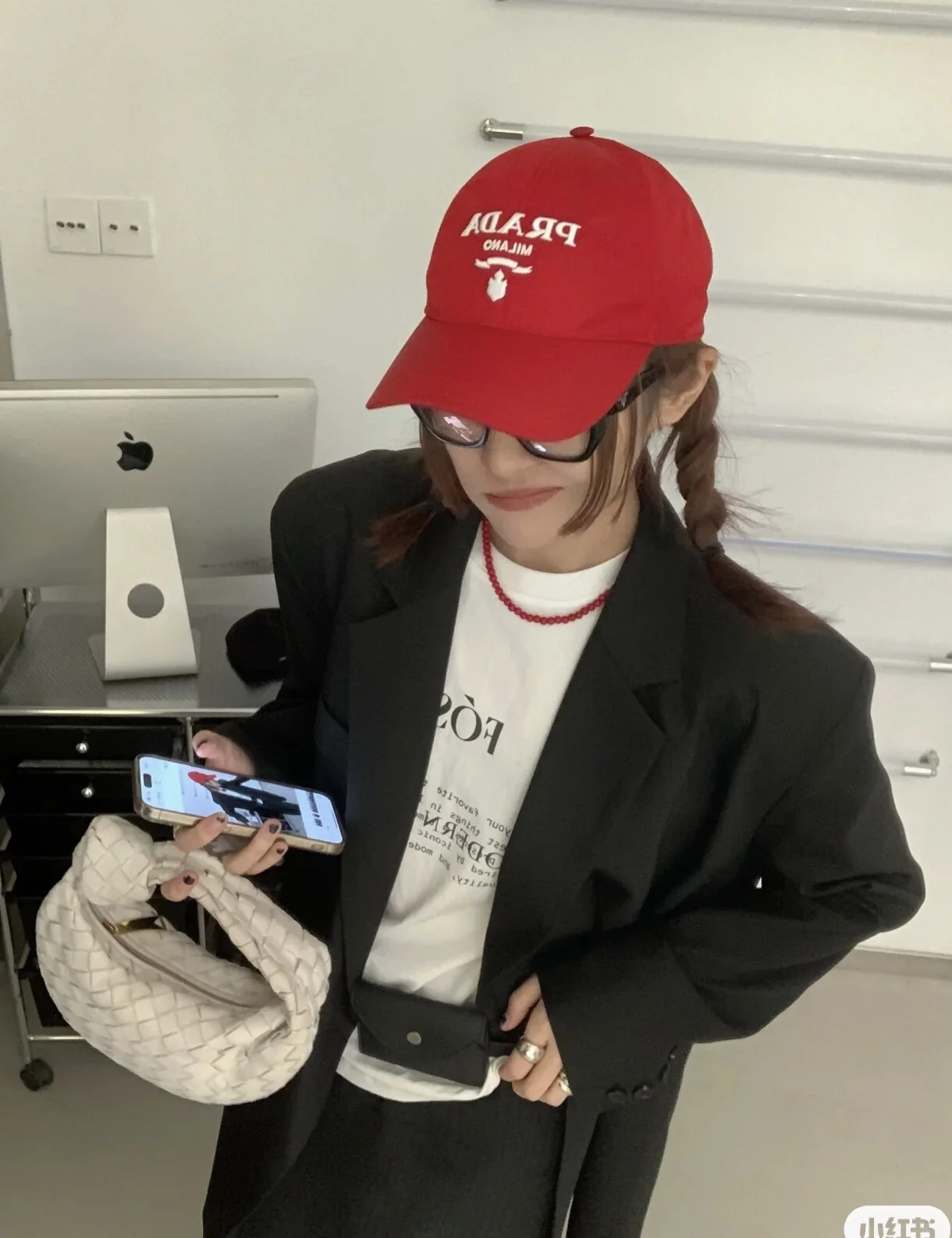 프라다 베이스볼 캡 상세 이미지 3