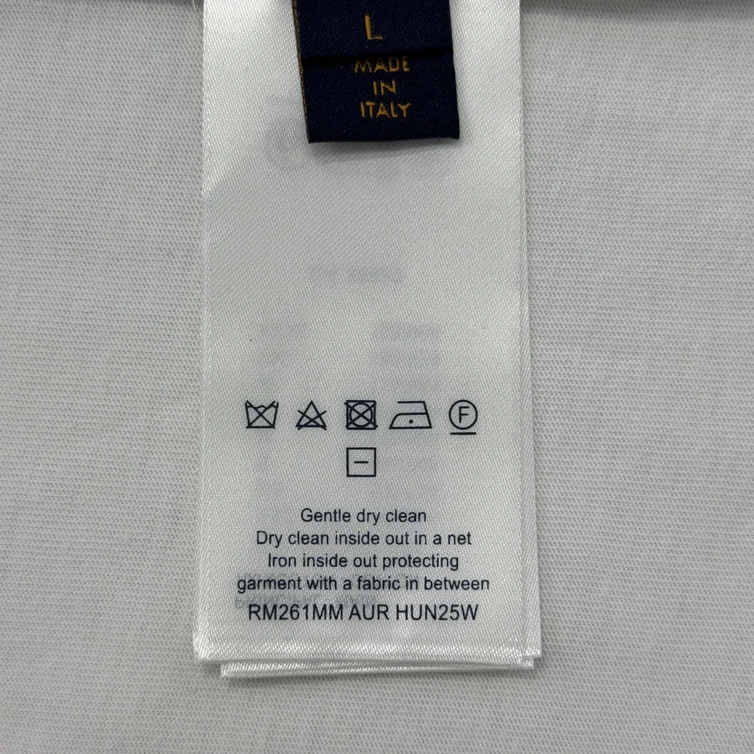 루이비통 시그니처 자수 코튼 반팔 티셔츠 상세 이미지 9