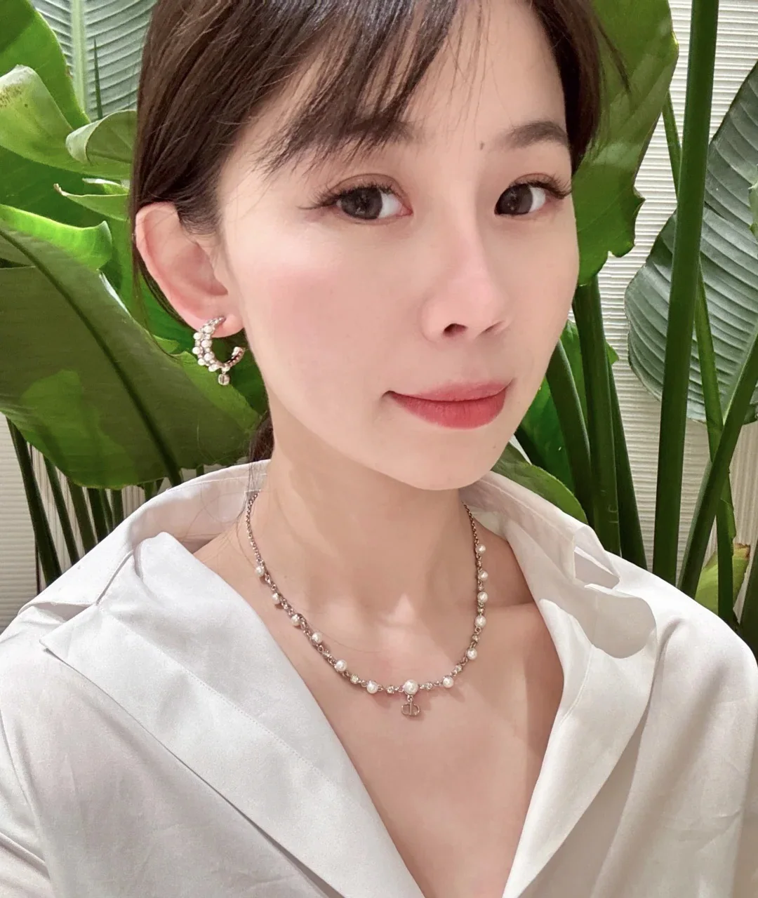 디올 D 더블 레이어 비즈 귀걸이 상세 이미지 9