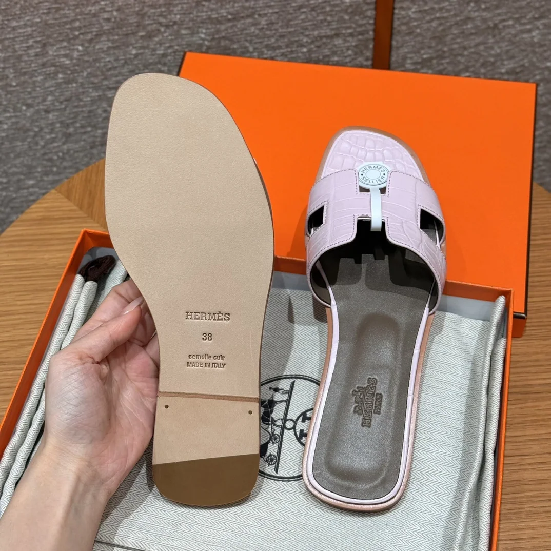 에르메스 오란 악어가죽 샌들 상세 이미지 8