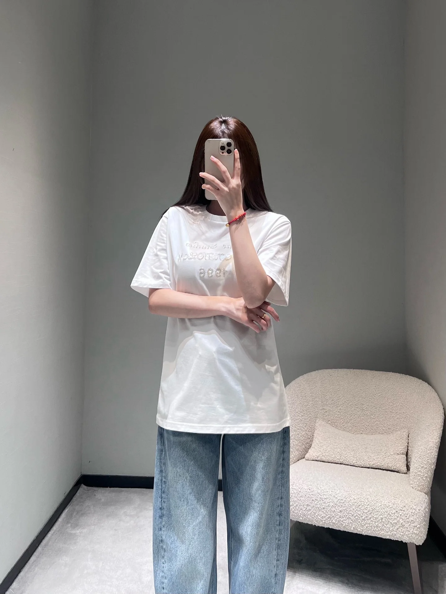 디올 레터 장식 반팔 티셔츠 2025 FW 상세 이미지 9