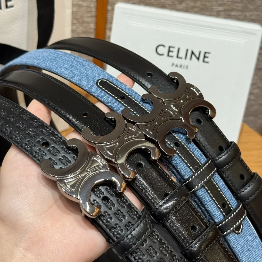 셀린느 데님 가죽 벨트 상세 이미지 4