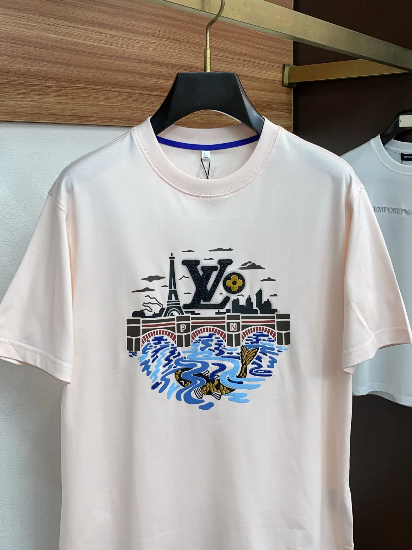 루이비통 이프링 머서라이즈드 코튼 반팔 티셔츠 P330 상세 이미지 2