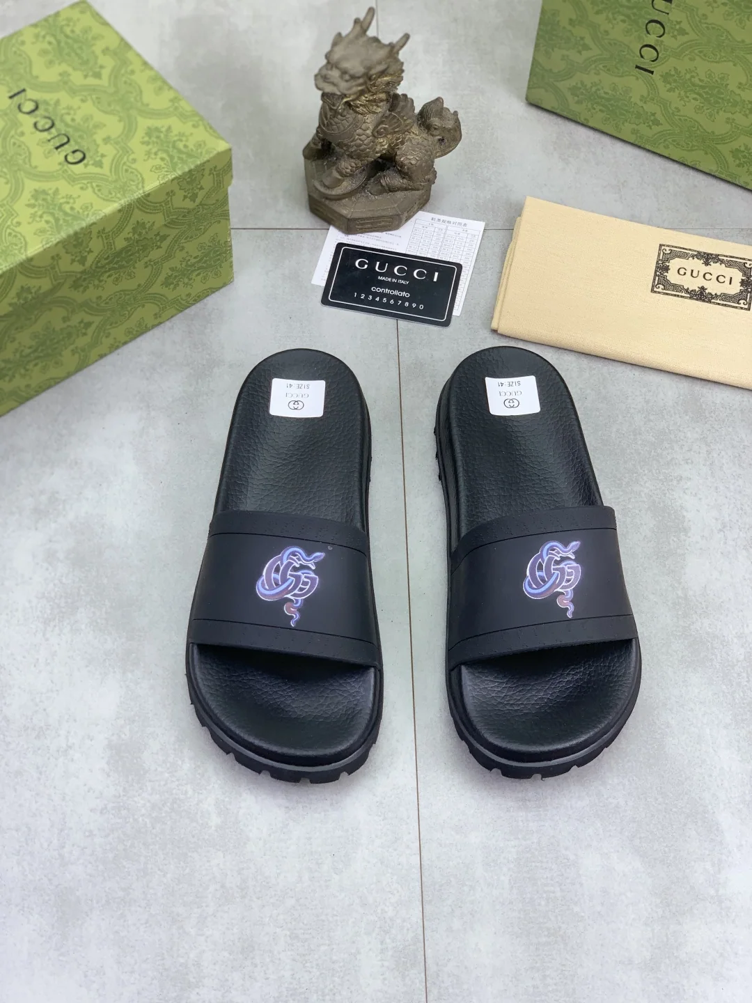 구찌 뱀띠 더블 G 샌들 상세 이미지 2