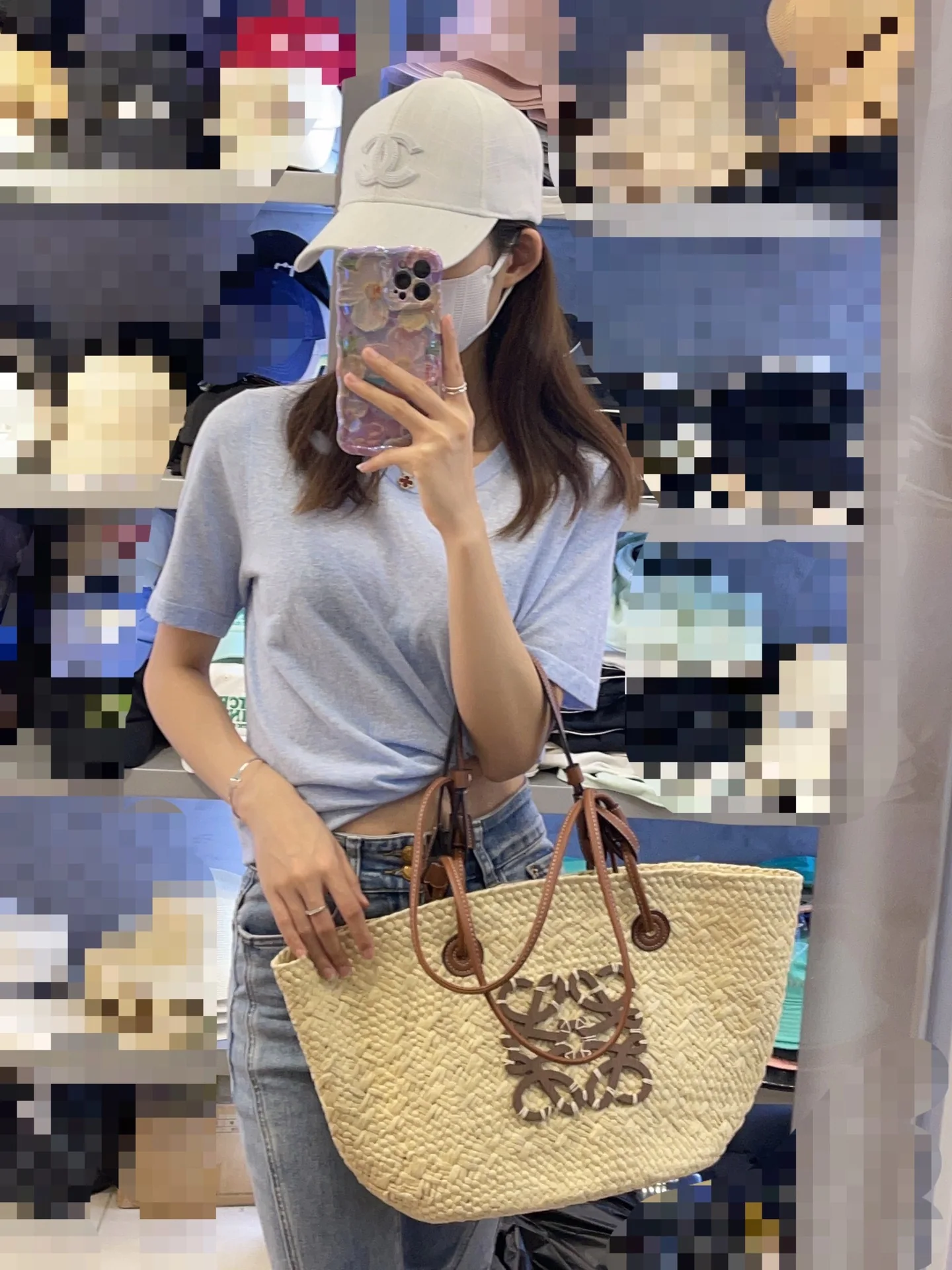 샤넬 린넨 여름 야구모자 상세 이미지 6