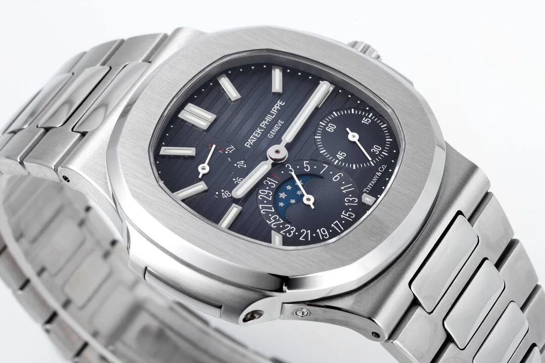 파텍필립 노틸러스 5712 문페이즈 멀티펑션 자동 블루 다이얼 PPF 공장 레플리카 44069 Patek Philippe 상세 이미지 4