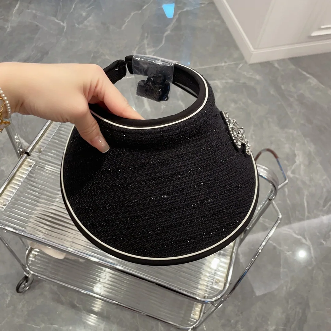 샤넬 우븐 린넨 메시 썸머 바이저 모자 상세 이미지 6