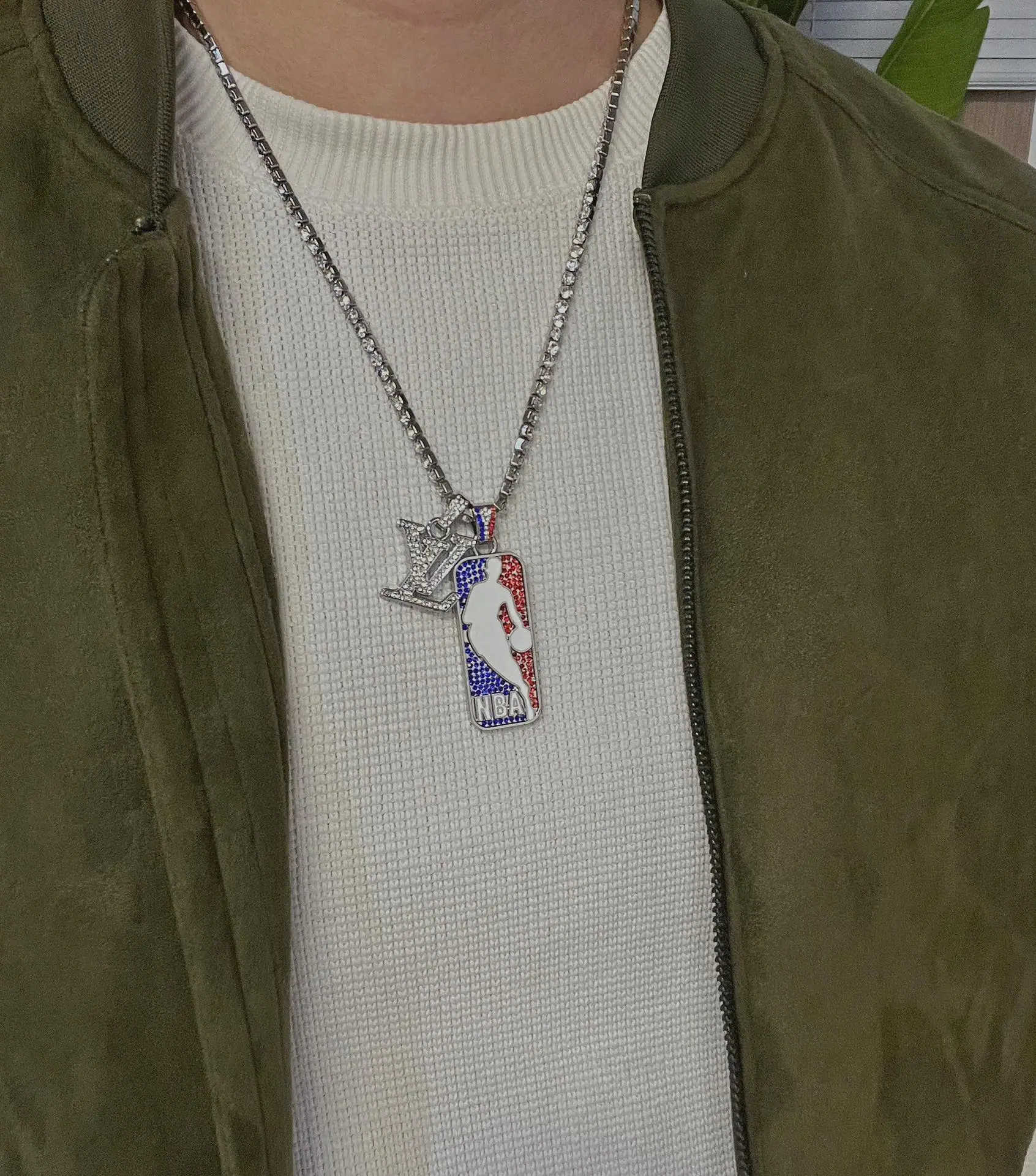 루이비통 NBA 콜라보 네임플레이트 목걸이 상세 이미지 3