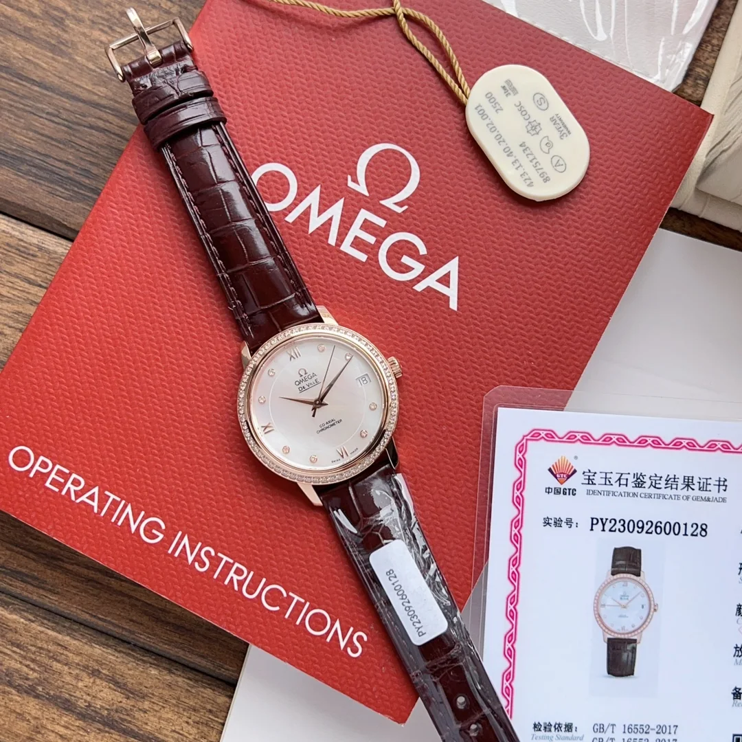 오메가 드빌 가죽스트랩 시계 레플리카 44571 Omega 상세 이미지 9
