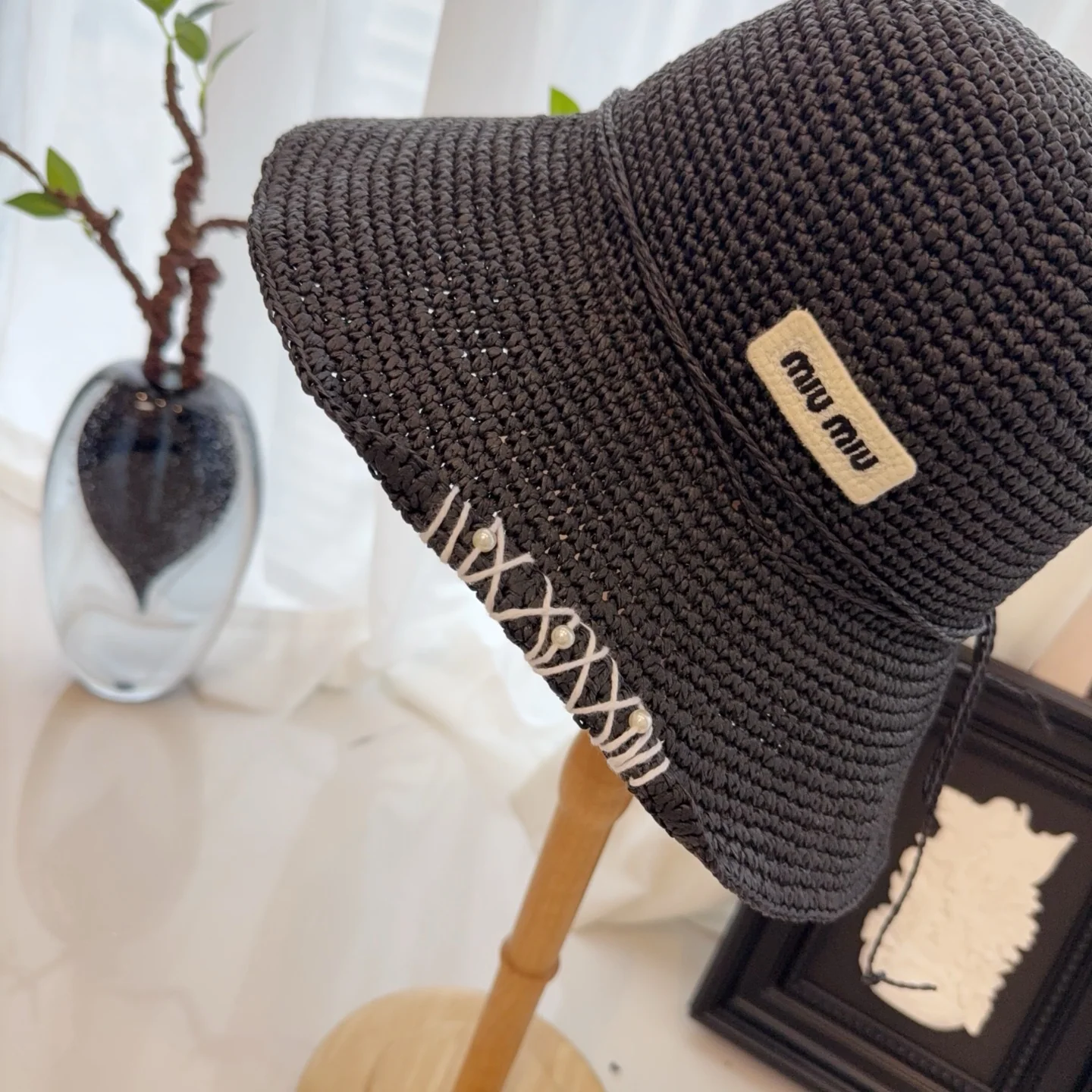 미우미우 모자 80958 Miu Miu Cap 상세 이미지 2