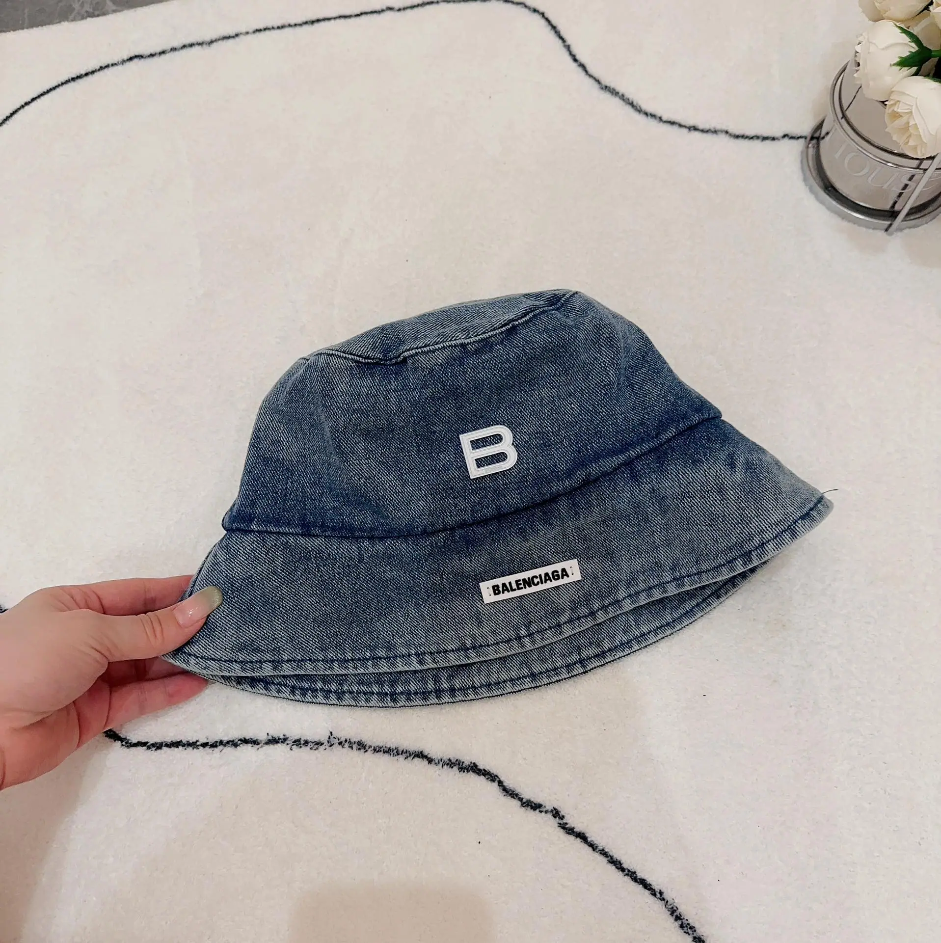 발렌시아가 데님 버킷 햇 상세 이미지 8