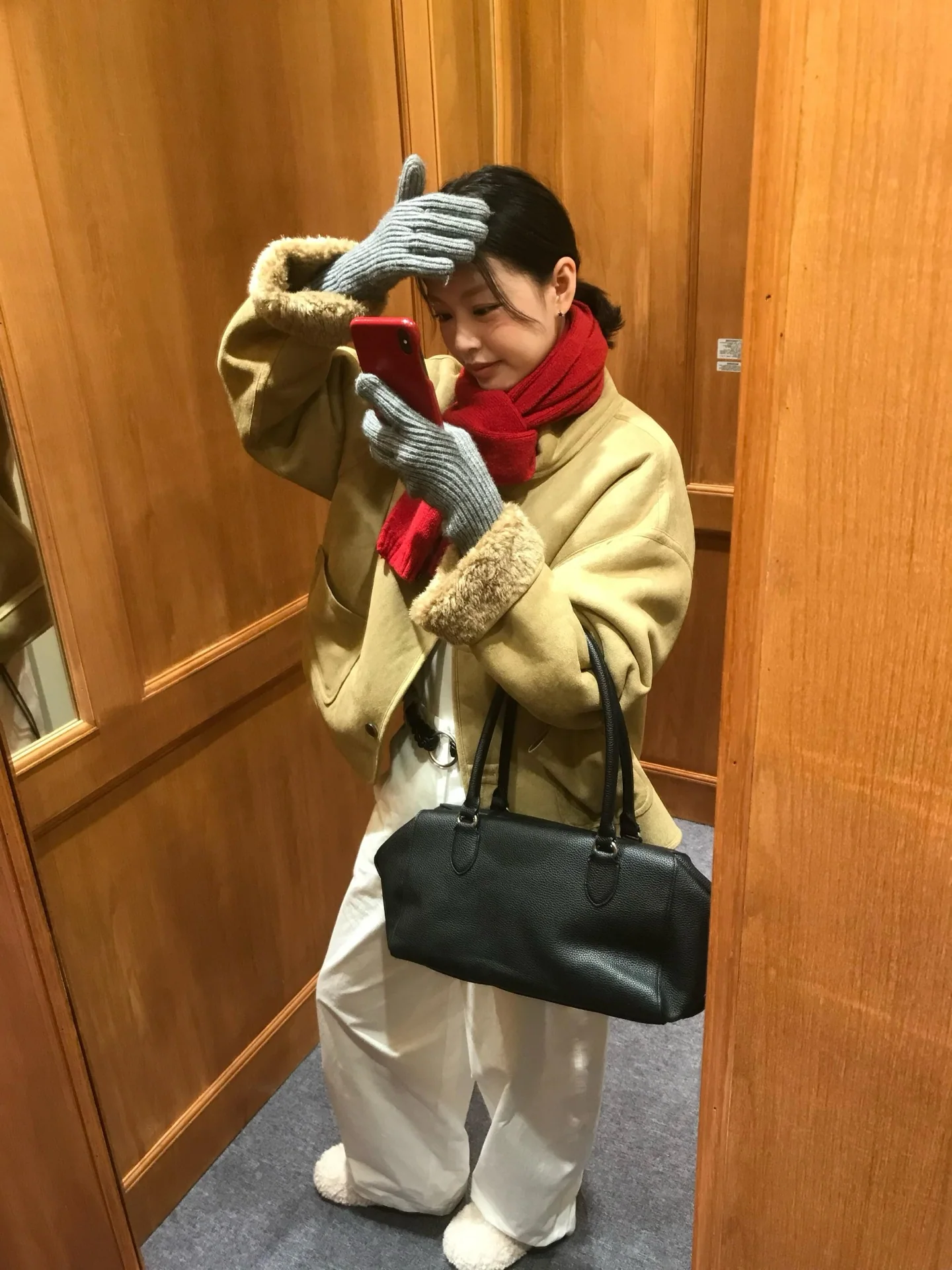 더로우 실크 원단 가방 상세 이미지 2