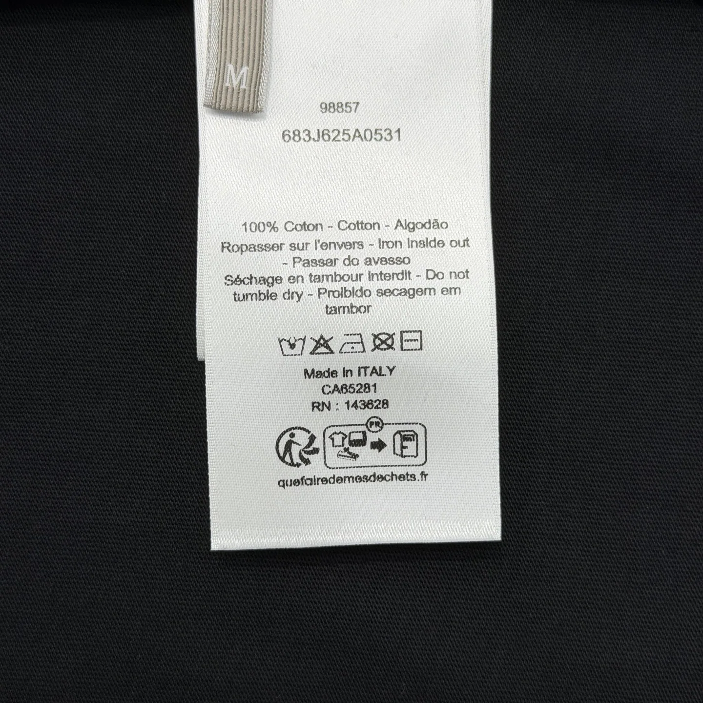 디올 시크릿 가든 패턴 코튼 반팔 티셔츠 상세 이미지 9