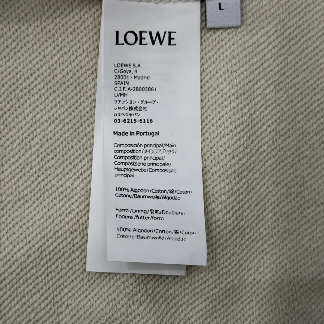 로에베 아나그램 자수 면 긴팔 스웨트셔츠 상세 이미지 9