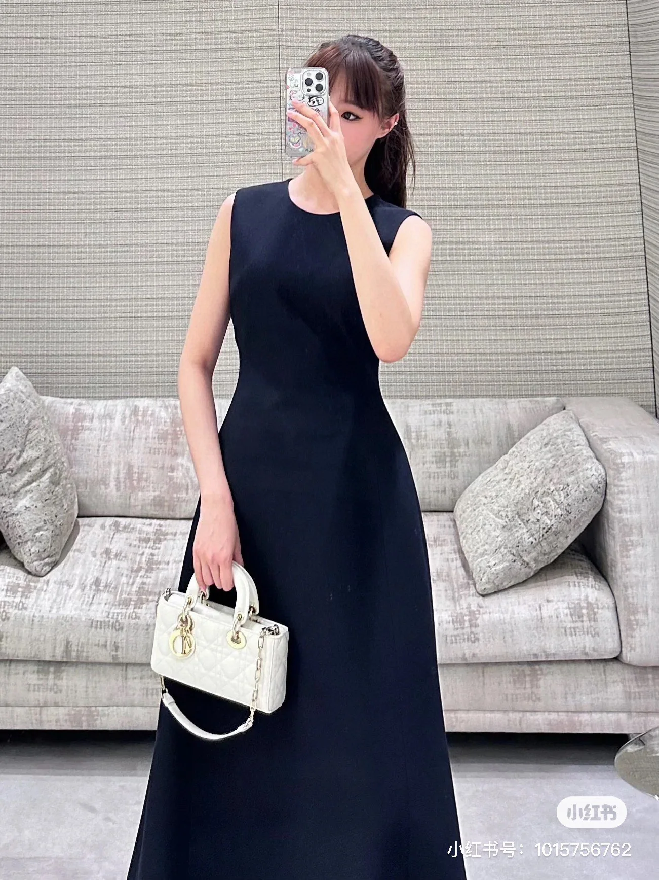 디올 민소매 드레이프 원피스 2025 FW 상세 이미지 7