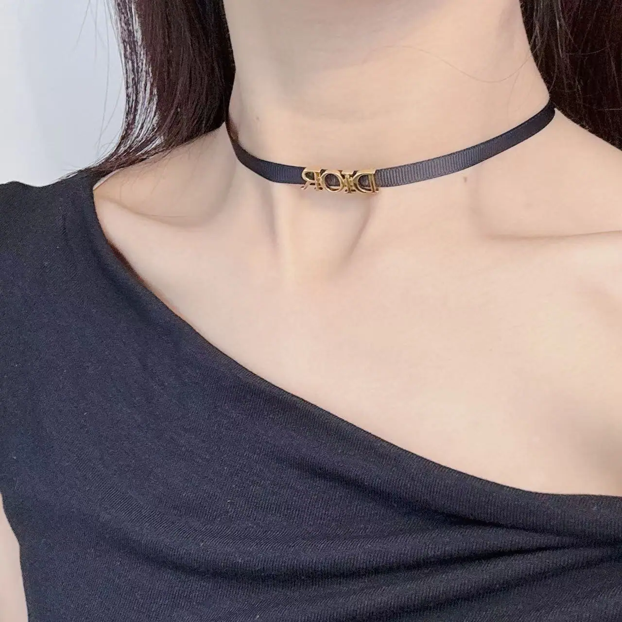 디올 배색 감각적인 목걸이 상세 이미지 1