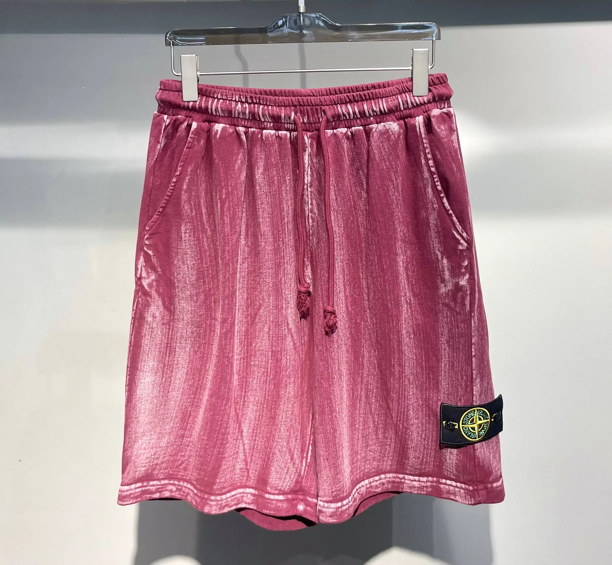 스톤아일랜드 워시드 빈티지 타이다이 남성 반바지 상세 이미지 6