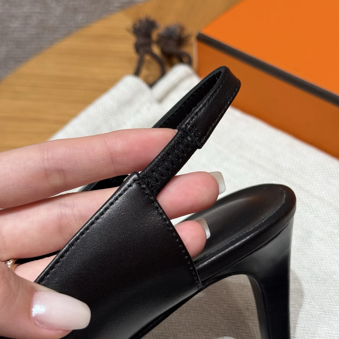 에르메스 소가죽 하이힐 신발 8407 상세 이미지 6