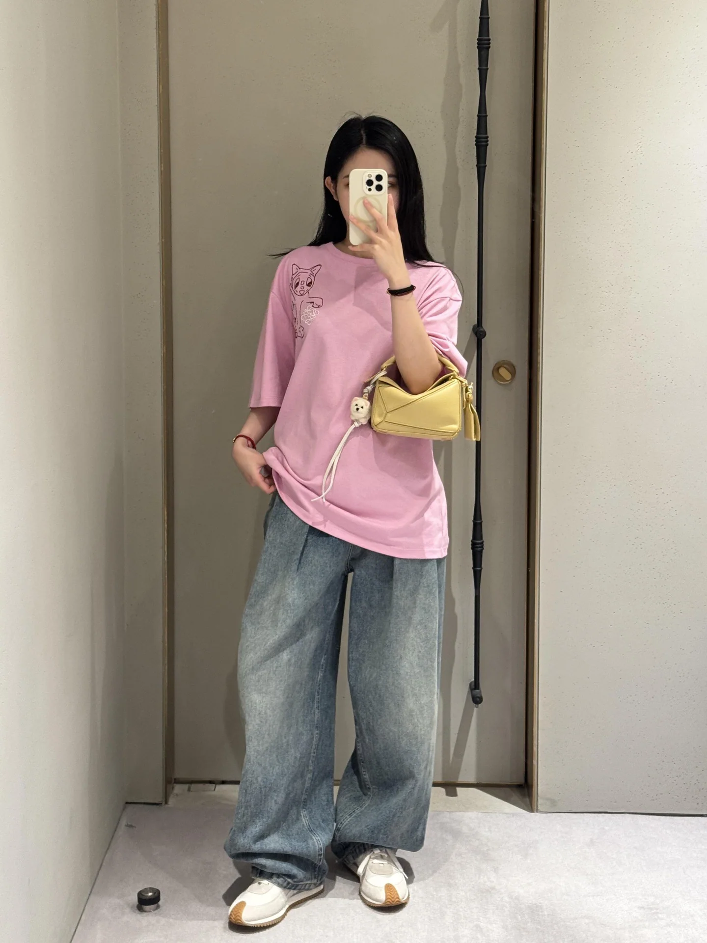 로에베 플리츠 와이드 레그 데님 팬츠 26 SS 상세 이미지 1