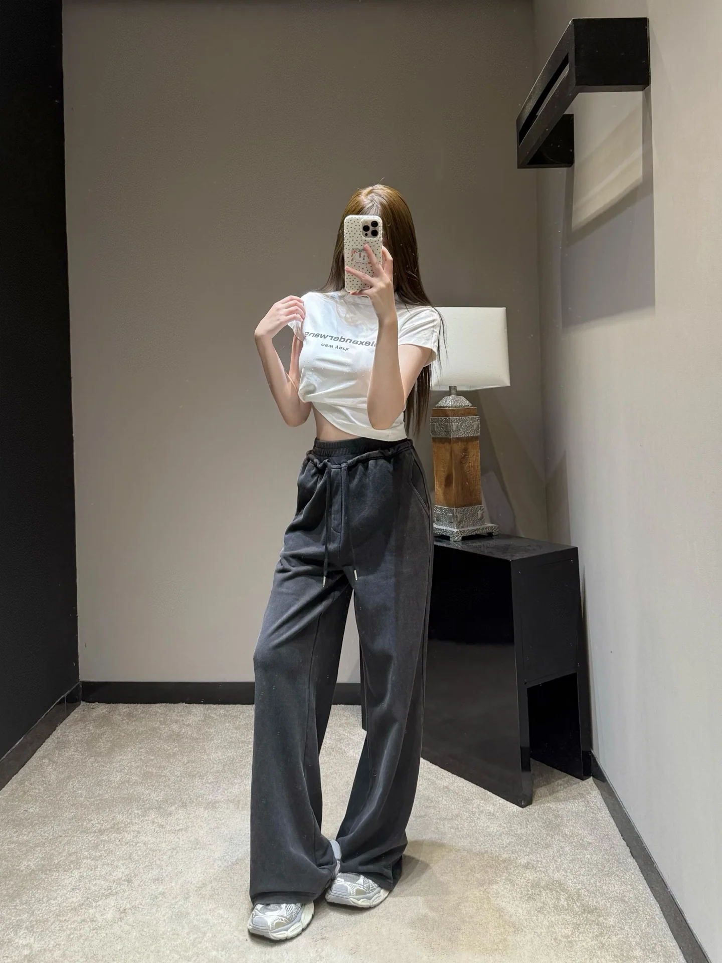 디올 블루 와이드 레그 여성 바지 상세 이미지 9
