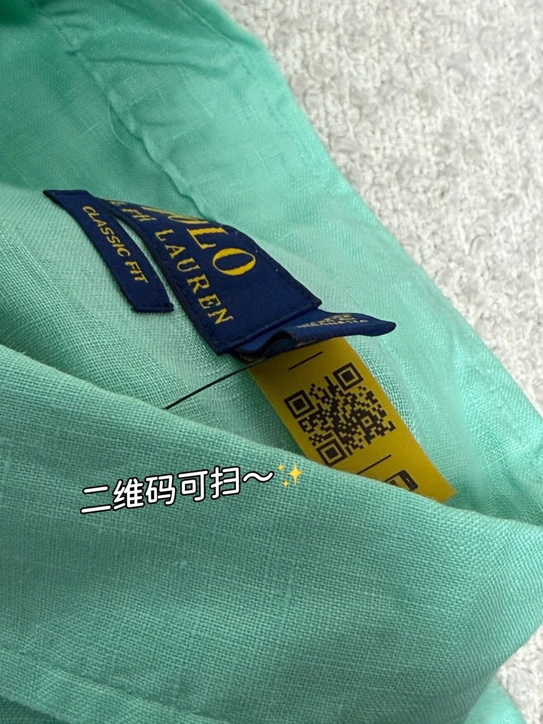 폴로 도파민 컬러 린넨 버튼다운 여성 셔츠 26 SS 상세 이미지 9