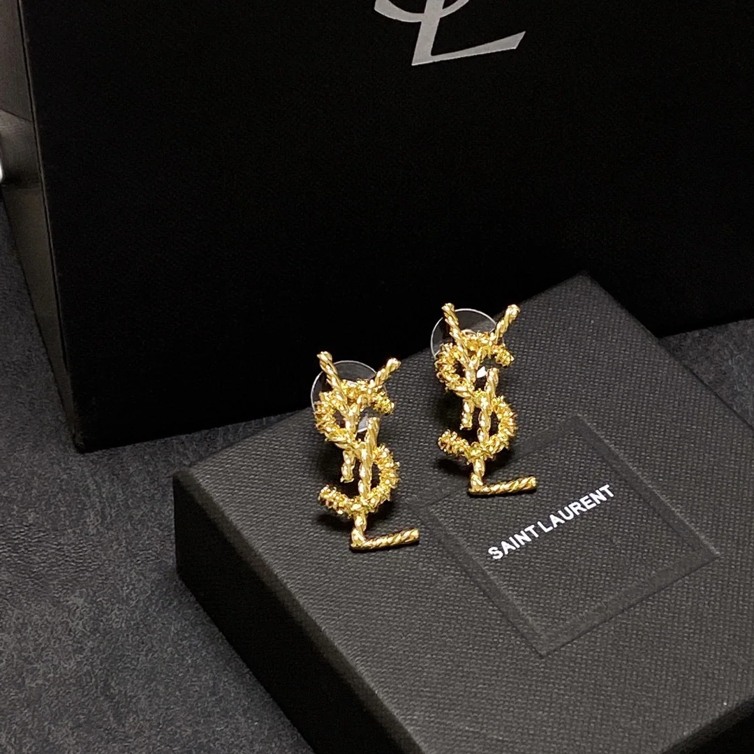 생로랑 골드 스터드 귀걸이 상세 이미지 3