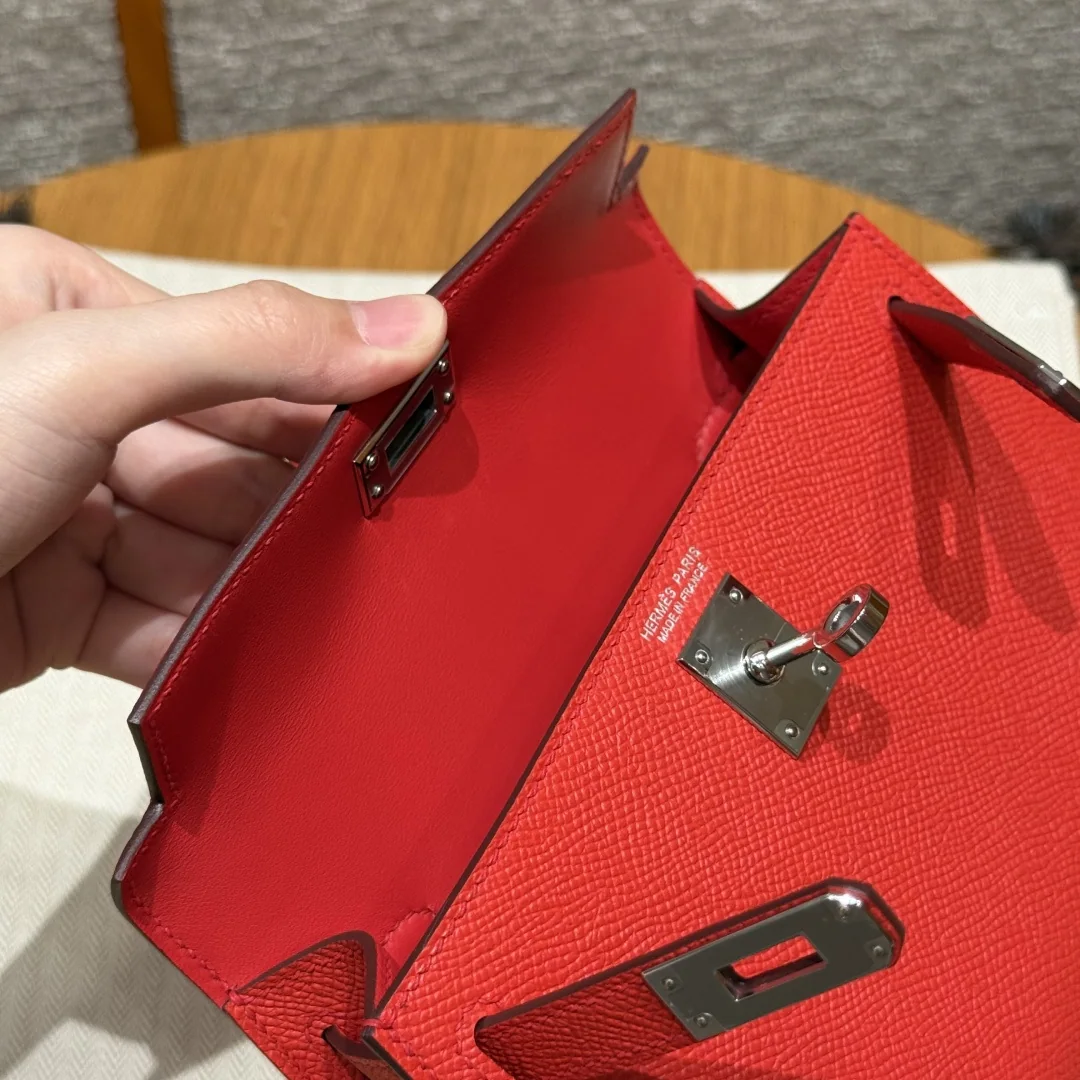 에르메스 미니 켈리 2 써니 레드 가방 상세 이미지 2