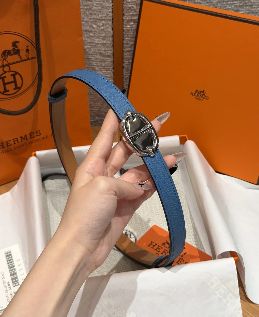에르메스 H 버클 엡솜 카프 벨트 상세 이미지 3