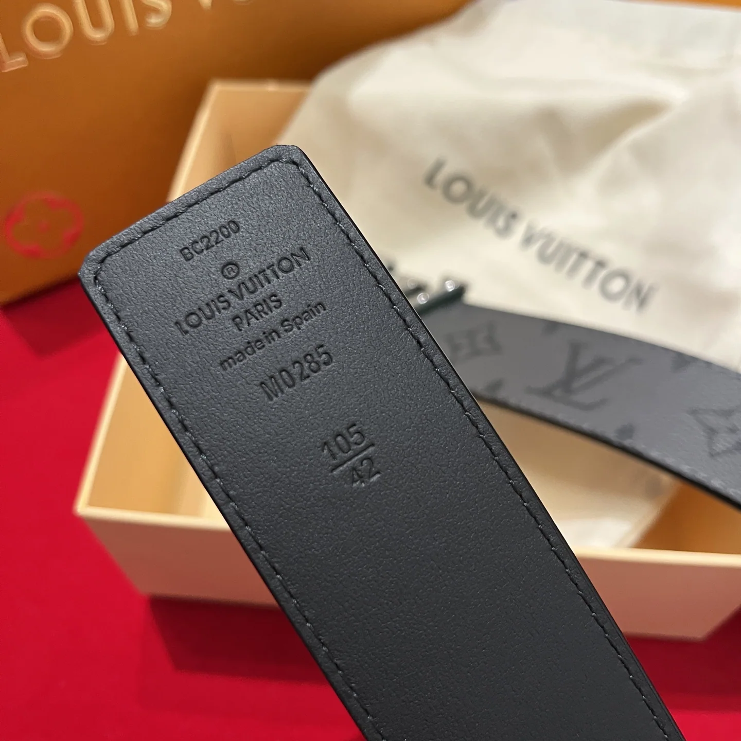 루이비통 LV 옵티컬 버클 캔버스 벨트 상세 이미지 4