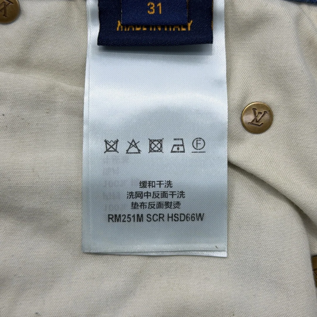 루이비통 모노그램 자카드 데님 남성 반바지 상세 이미지 9
